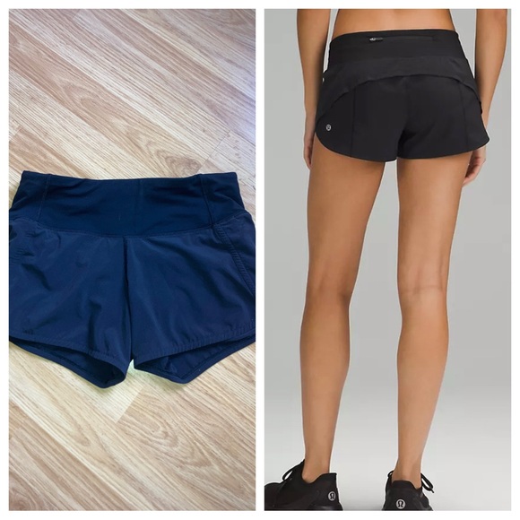 lululemon athletica Pants - Lululemon Speed Up Running Shorts Black sz 2 Athleticwear Athleisure